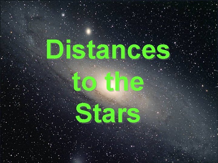 Distances to the Stars 