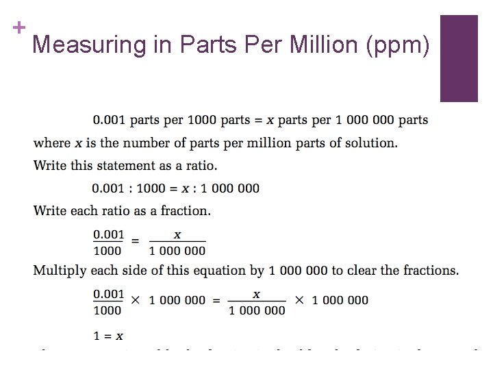 + Measuring in Parts Per Million (ppm) 