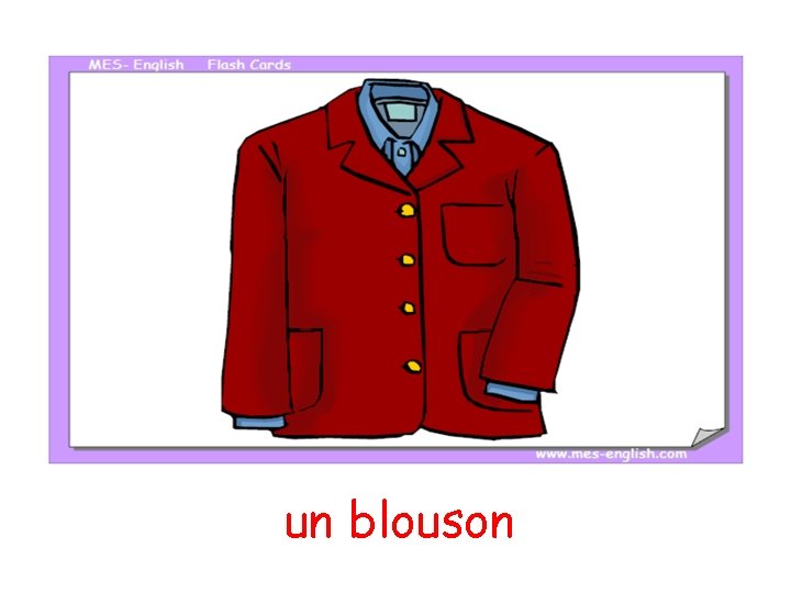 un blouson 
