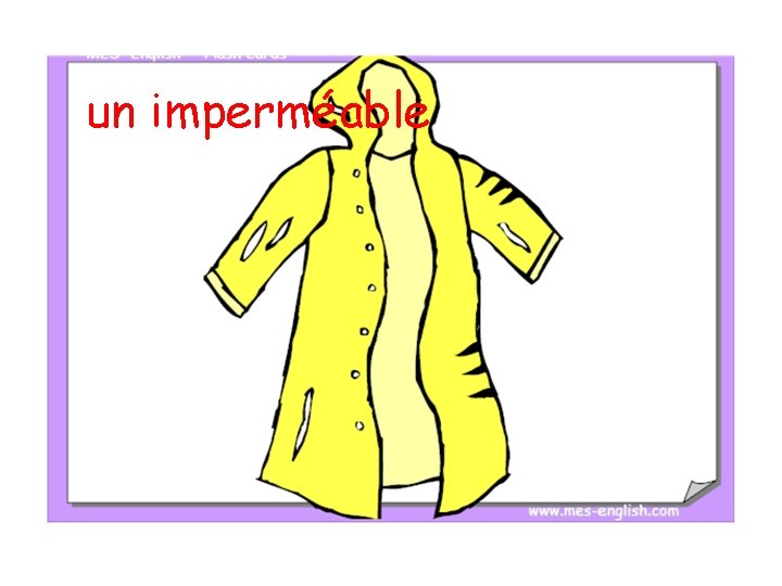 un imperméable 