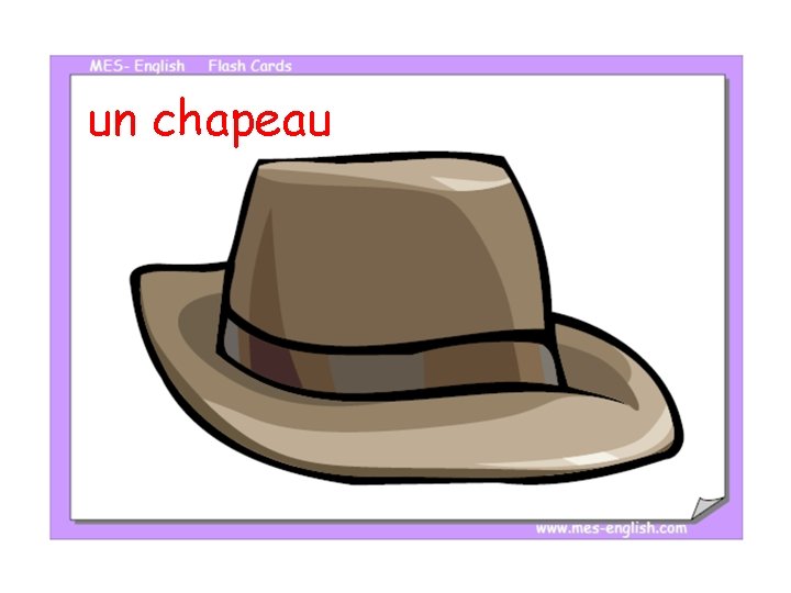 un chapeau 
