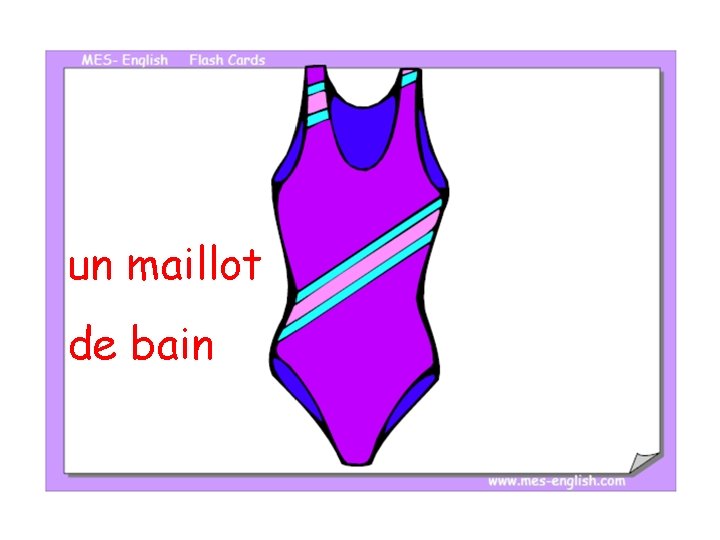 un maillot de bain 