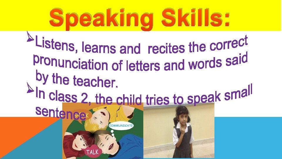 Speaking Skills: 