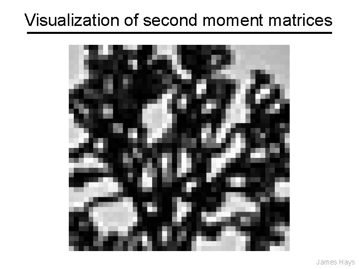 Visualization of second moment matrices James Hays Visualization of second moment matrices James Hays