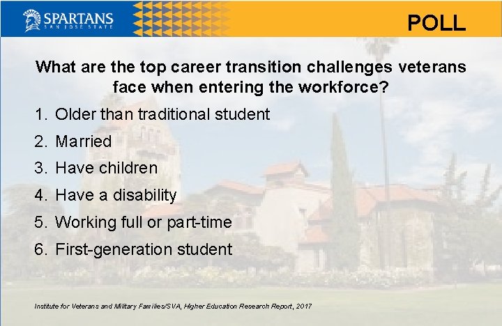 POLL What are the top career transition challenges veterans face when entering the workforce?