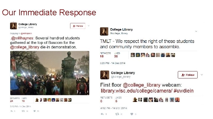 Our Immediate Response 