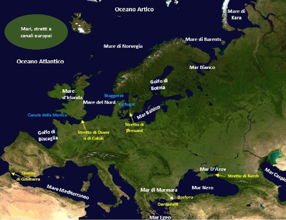 Mari, stretti e canali europei 