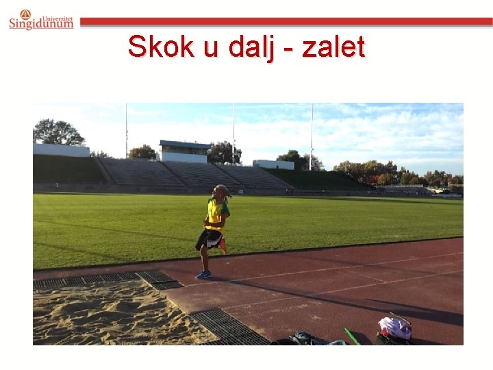 Skok u dalj - zalet 