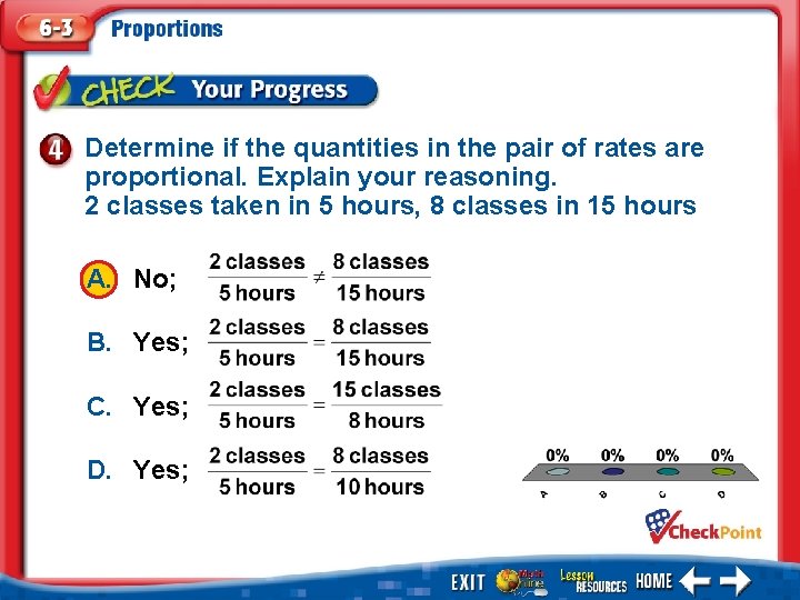 Determine if the quantities in the pair of rates are proportional. Explain your reasoning.