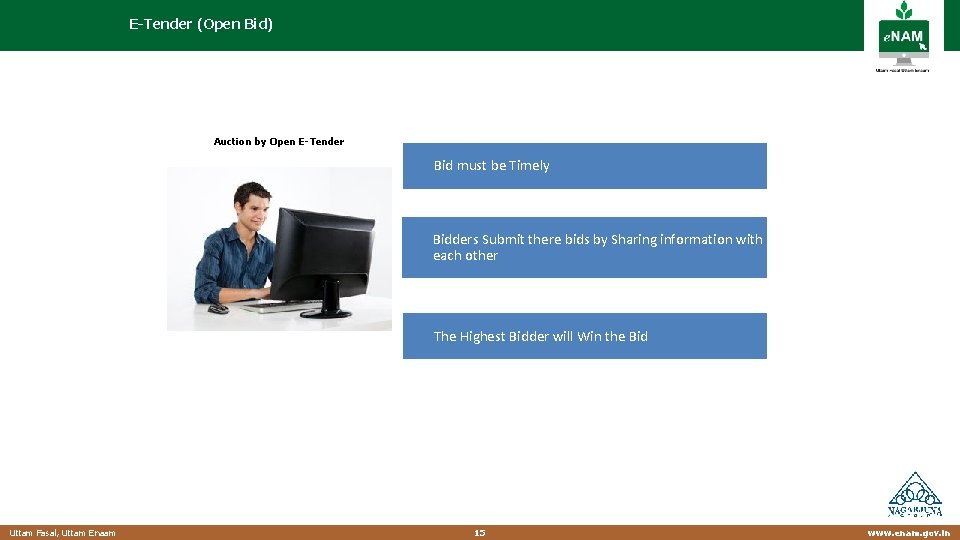 E-Tender (Open Bid) Auction by Open E-Tender Bid must be Timely Bidders Submit there