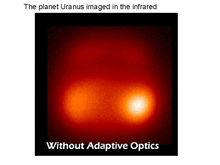 The planet Uranus imaged in the infrared 