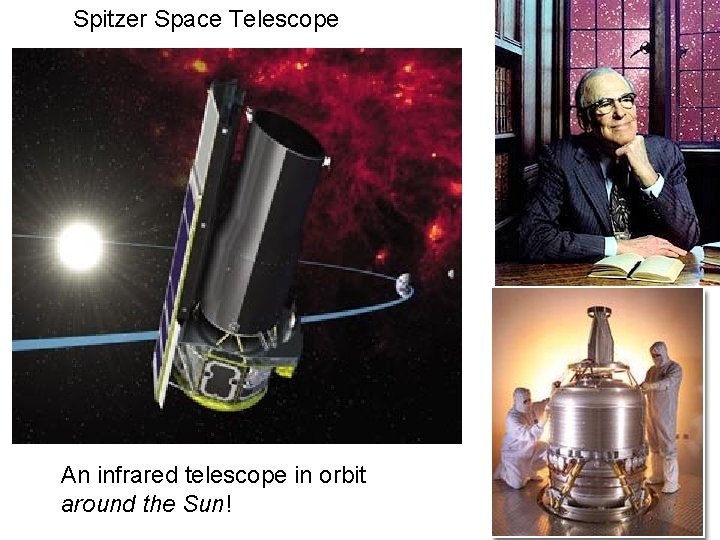 Spitzer Space Telescope An infrared telescope in orbit around the Sun! 