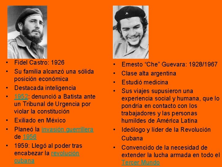 • Fidel Castro: 1926 • Su familia alcanzó una sólida posición económica • • Fidel Castro: 1926 • Su familia alcanzó una sólida posición económica •