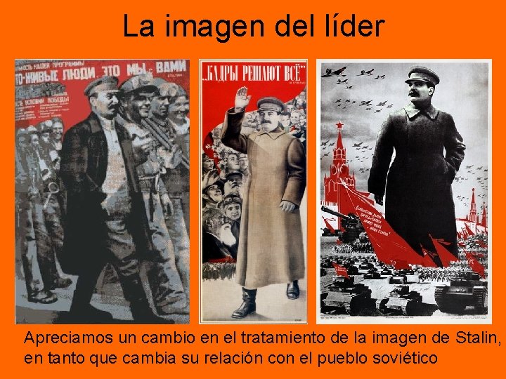 La imagen del líder Apreciamos un cambio en el tratamiento de la imagen de La imagen del líder Apreciamos un cambio en el tratamiento de la imagen de