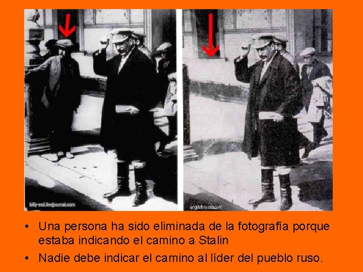 • Una persona ha sido eliminada de la fotografía porque estaba indicando el • Una persona ha sido eliminada de la fotografía porque estaba indicando el