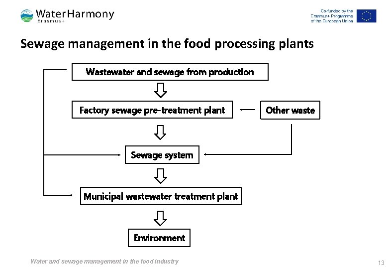 Sewage management in the food processing plants Wastewater and sewage from production Factory sewage