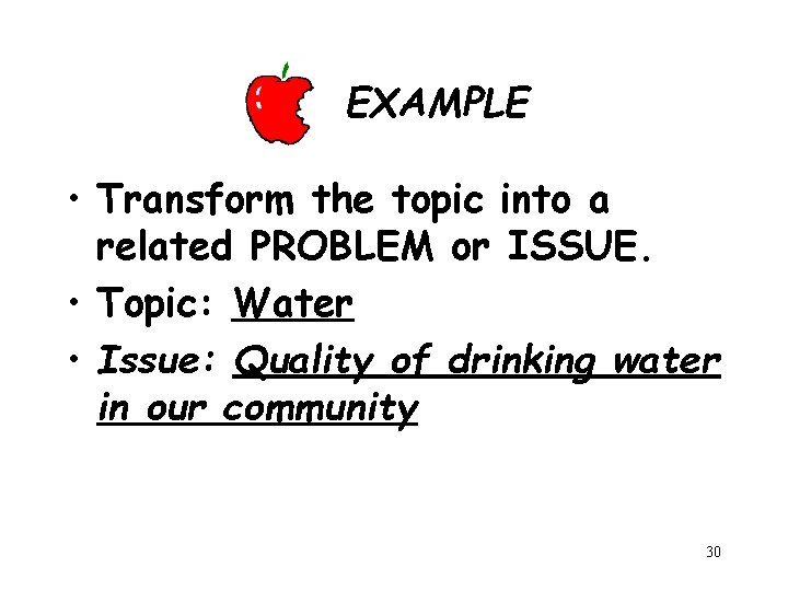 Topic Issue Question/problem Problem Based Instruction Making Learning Real Violet Harada