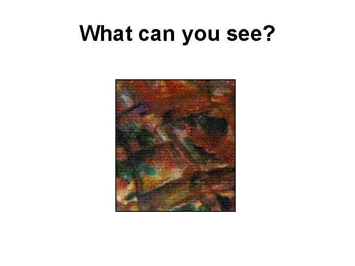 What can you see? 