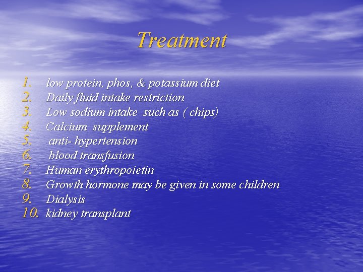 Treatment 1. 2. 3. 4. 5. 6. 7. 8. 9. 10. low protein, phos,