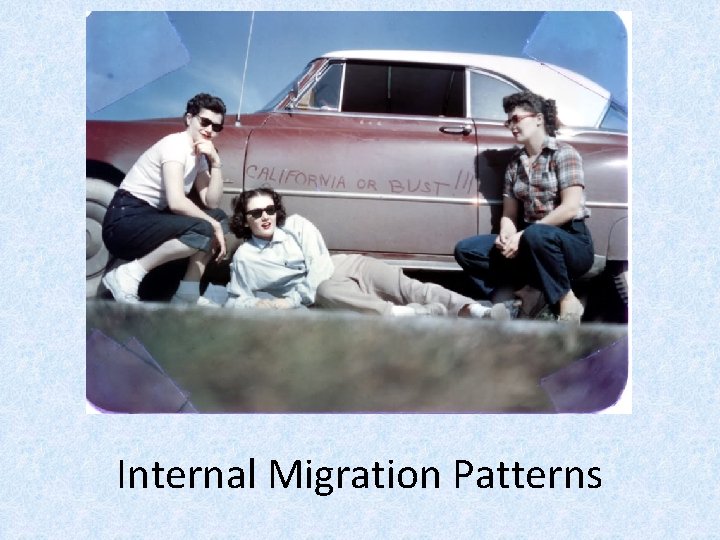 Internal Migration Patterns 