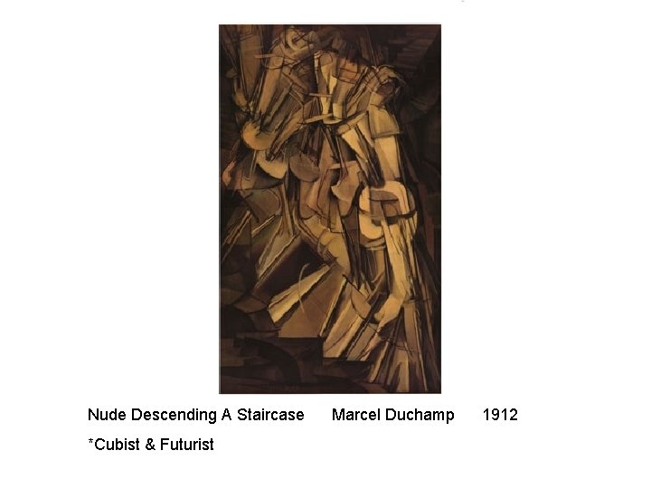 Nude Descending A Staircase *Cubist & Futurist Marcel Duchamp 1912 