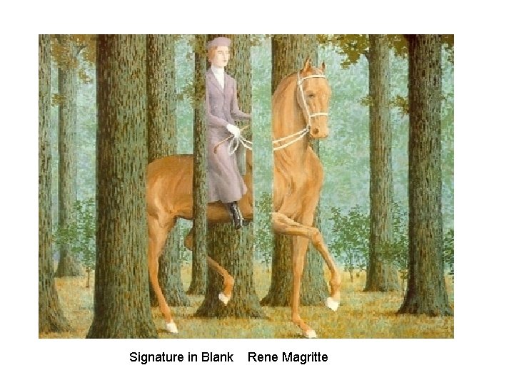 Signature in Blank Rene Magritte 