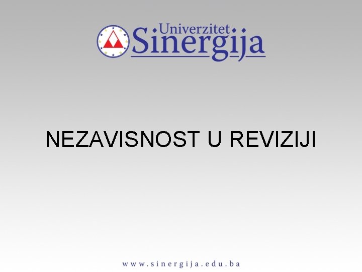 NEZAVISNOST U REVIZIJI 