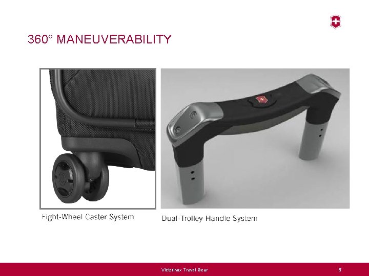 360° MANEUVERABILITY Victorinox Travel Gear 5 