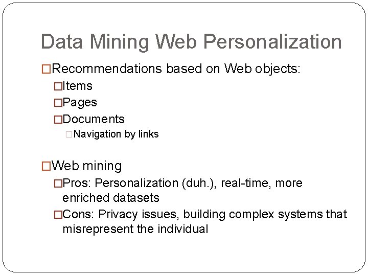 dating site data mining)