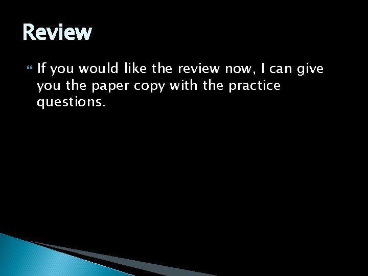 Review If you would like the review now, I can give you the paper Review If you would like the review now, I can give you the paper