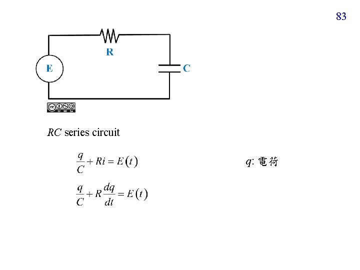 83 RC series circuit q: 電荷 