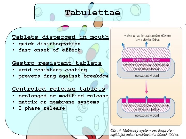 Tabulettae Tablets disperged in mouth • quick disintegration • fast onset of effect Gastro-resistant