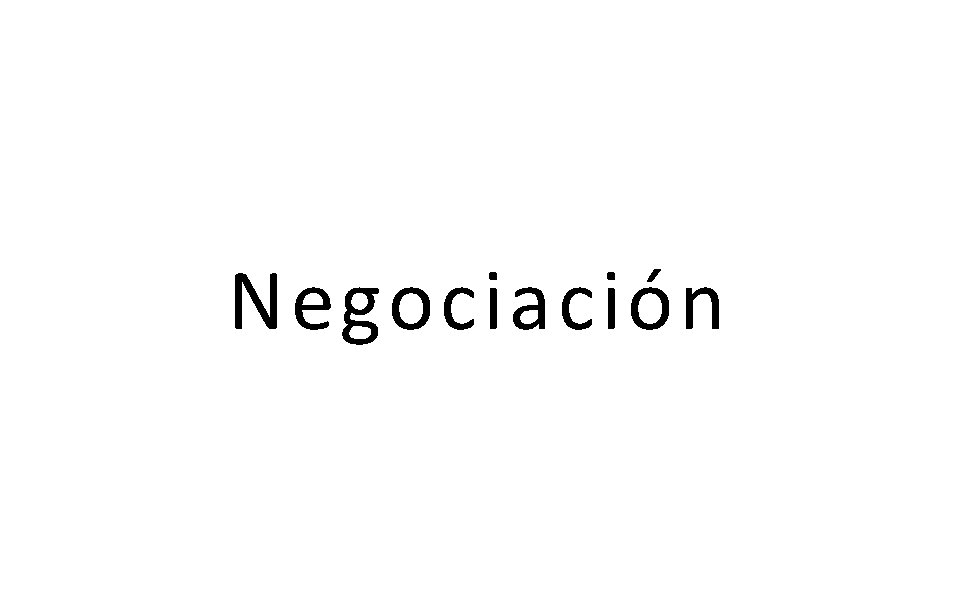 Negociación 