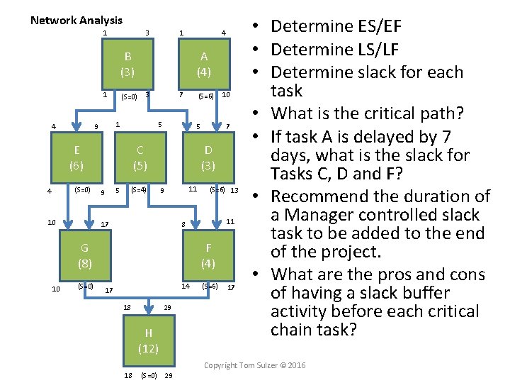 Network Analysis 1 3 1 4 B (3) 1 4 (S=0) 10 3 1