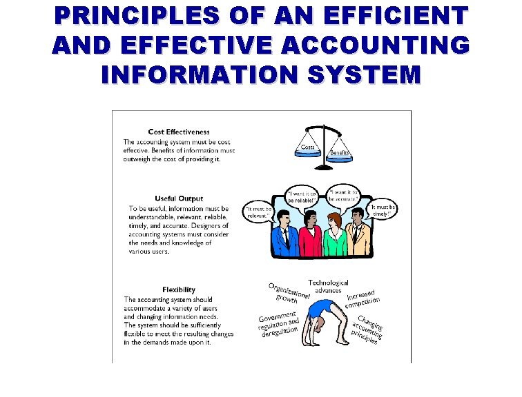 PRINCIPLES OF AN EFFICIENT AND EFFECTIVE ACCOUNTING INFORMATION SYSTEM 