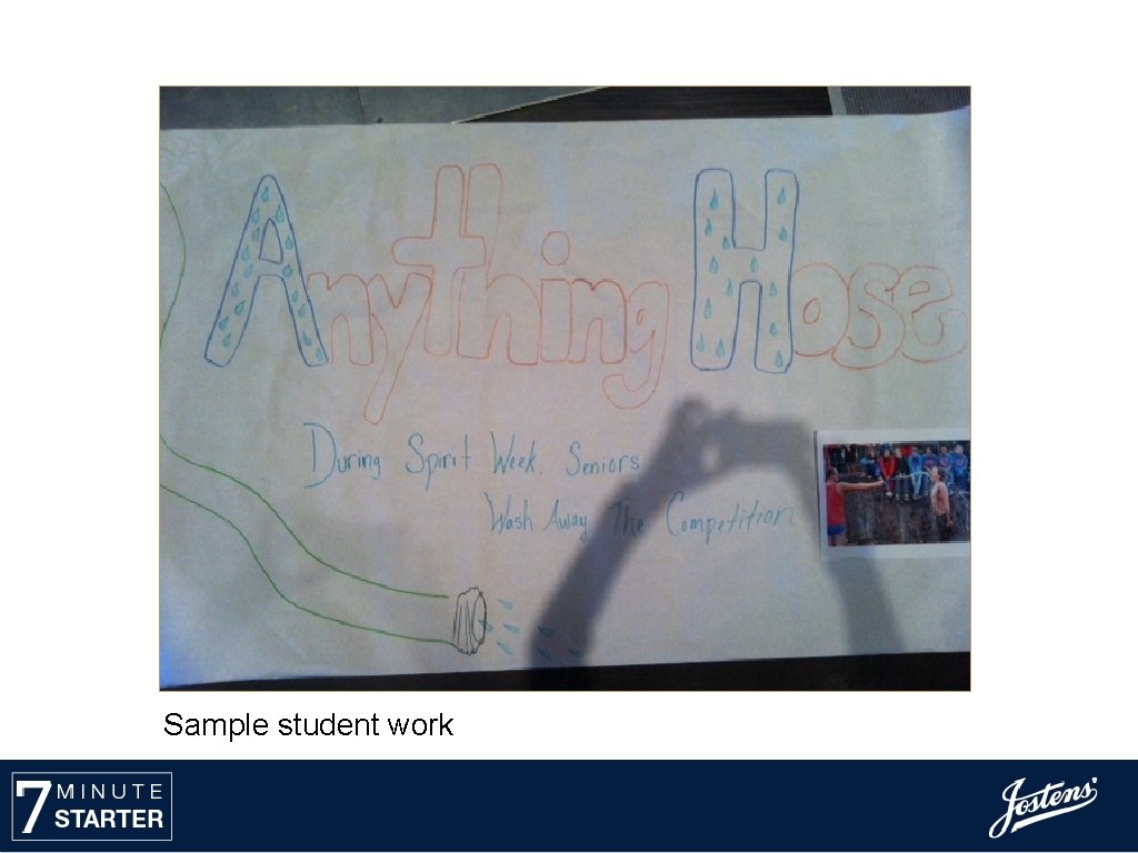 Sample student work 