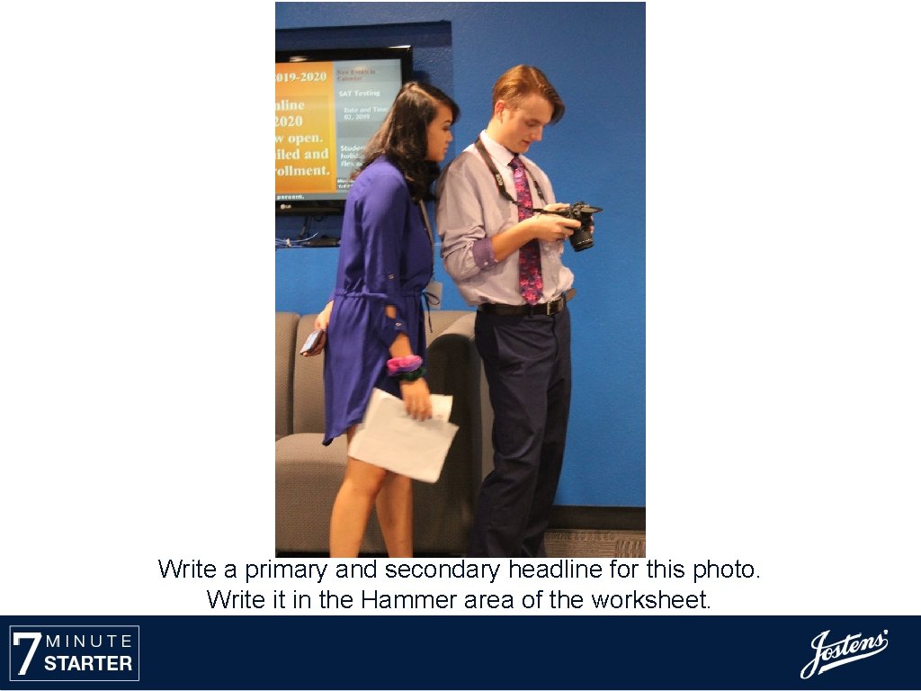 Write a primary and secondary headline for this photo. Write it in the Hammer