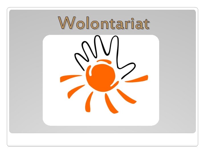 Wolontariat 