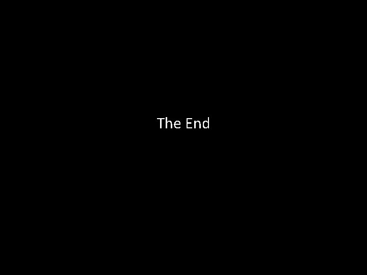 The End 