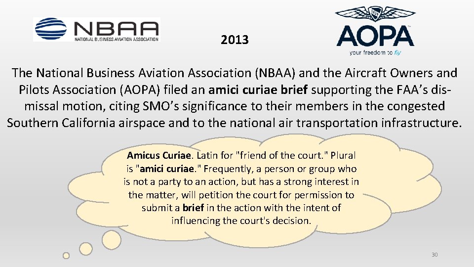 2013 The National Business Aviation Association (NBAA) and the Aircraft Owners and Pilots Association