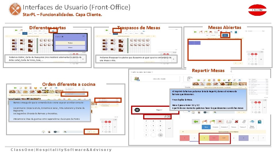 Interfaces de Usuario (Front-Office) Star. PL – Funcionalidades. Capa Cliente. Diferentes cartas Podemos definir,