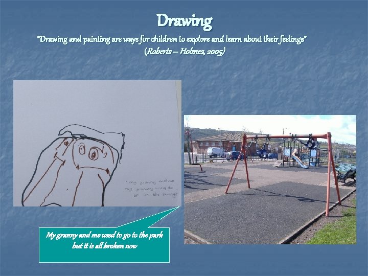 Drawing “Drawing and painting are ways for children to explore and learn about their