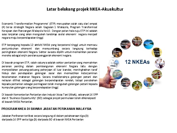 Program National Key Economic Areas Agriculture Nkea Latar