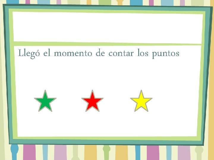 Llegó el momento de contar los puntos 