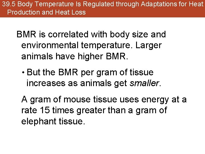 39. 5 Body Temperature Is Regulated through Adaptations for Heat Production and Heat Loss