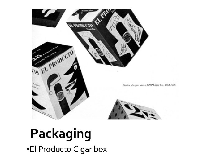 Packaging • El Producto Cigar box 