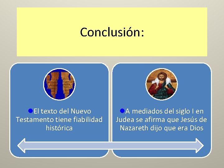 Conclusión: l. El texto del Nuevo Testamento tiene fiabilidad histórica l. A mediados del