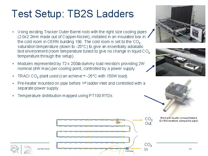 Test Setup: TB 2 S Ladders • Using existing Tracker Outer Barrel rods with