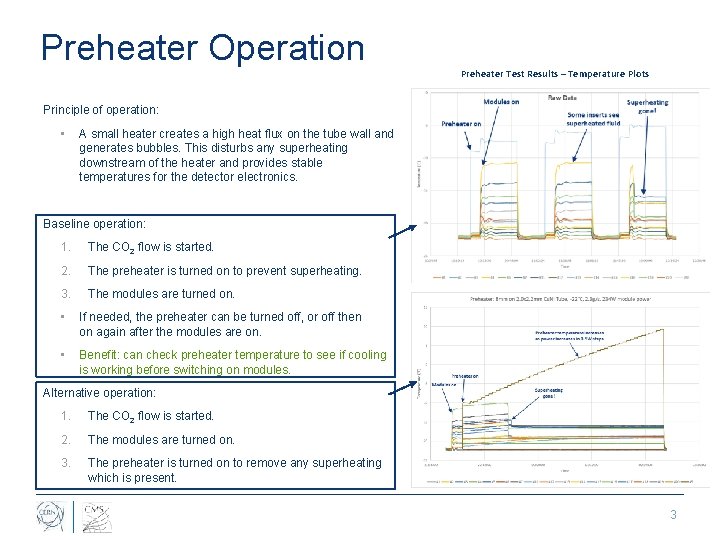 Preheater Operation Preheater Test Results – Temperature Plots Principle of operation: • A small