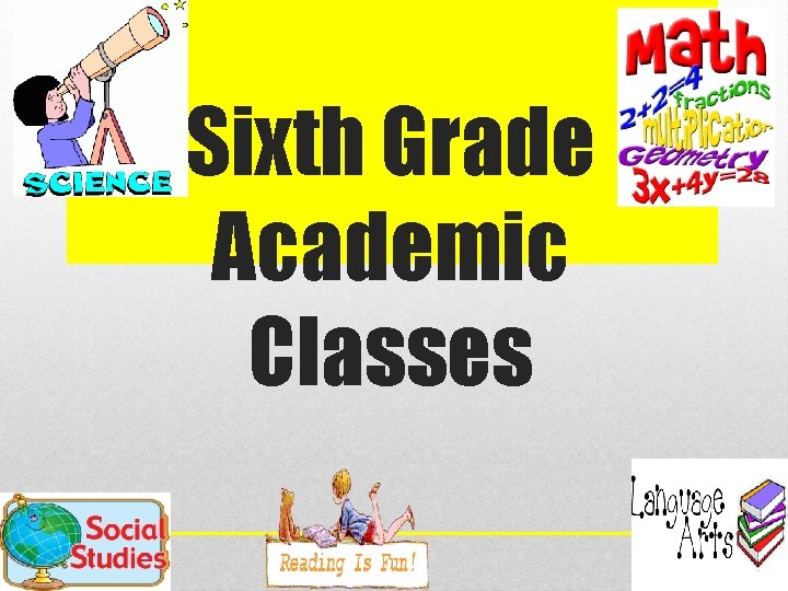 Sixth Grade Academic Classes 